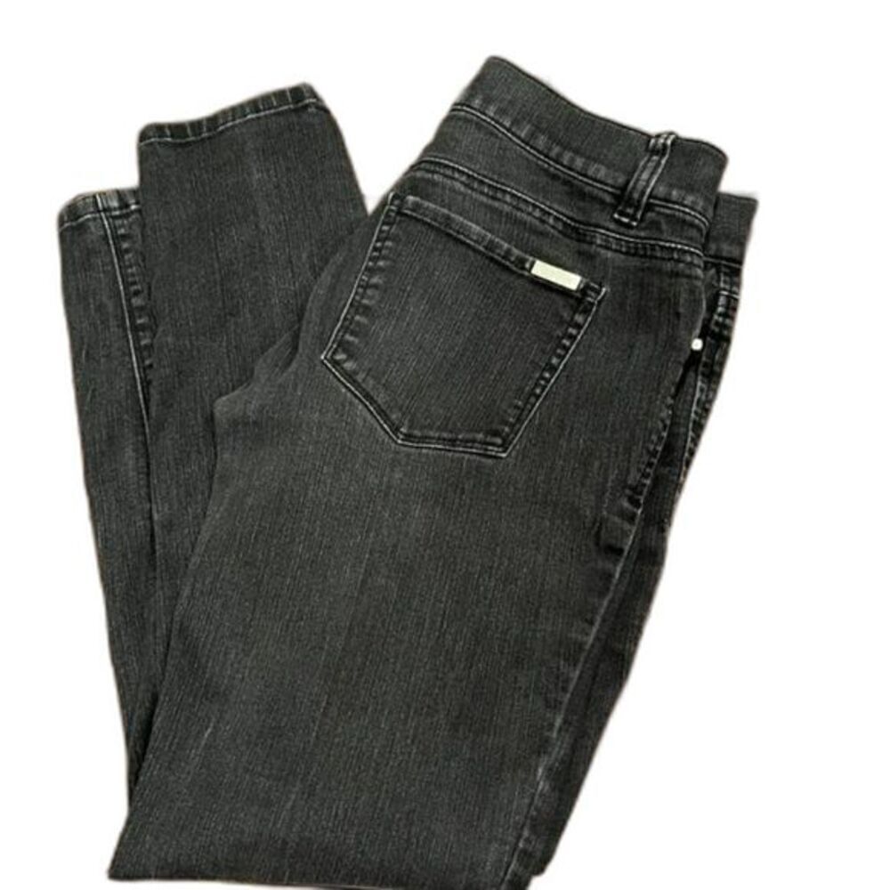 White House Black Market Black Noir Denim Women's Jeans Size XS‎ Short